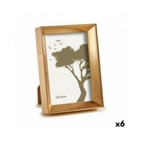 Cornice Portafoto WPC0235MG-1 Dorato Vetro Plastica (6 Unità)