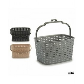 Cestino per Mollette Kipit 8990 Plastica 3 L 23,5 x 12,8 x 19 cm (36 Unità)
