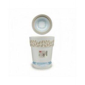 Vaso Autoirrigante Stefanplast Cloe Bianco Plastica 19 x 19 x 19 cm (12 Unità)