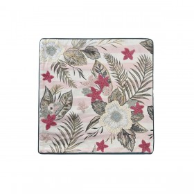 Fodera per cuscino DKD Home Decor Rosa Verde Tropicale 50 x 1 x 50 cm
