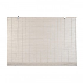 Store a rullo DKD Home Decor Verniciato Bianco Bambù 120 x 2 x 230 cm