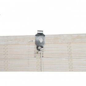 Store a rullo DKD Home Decor Verniciato Bianco Bambù 120 x 2 x 230 cm