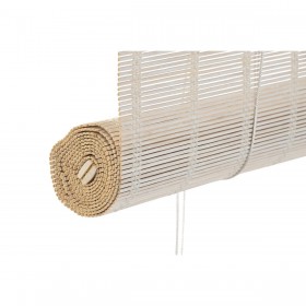 Store a rullo DKD Home Decor Verniciato Bianco Bambù 120 x 2 x 230 cm