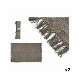 Tappeto Marrone 120 x 80 x 1 cm (2 Unità)