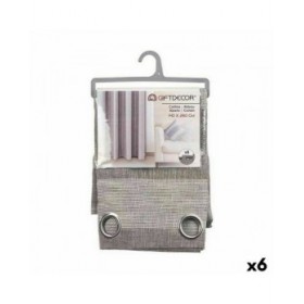Tenda Bianco Grigio 140 x 0,1 x 260 cm (6 Unità)
