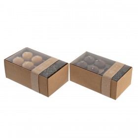 Set di Candele DKD Home Decor 36 g Città (2 Unità) (12 Unità)
