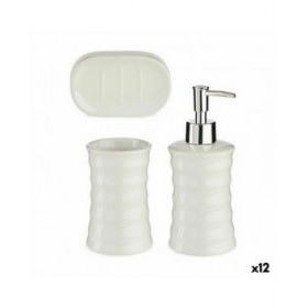 Set da Bagno Berilo DW29150-1 Bianco Ceramica (12 Unità)