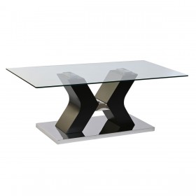 Tavolino da Caffè DKD Home Decor Legno 120 x 60 x 45 cm Vetro Temperato Legno MDF