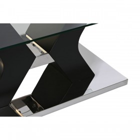 Tavolino da Caffè DKD Home Decor Legno 120 x 60 x 45 cm Vetro Temperato Legno MDF