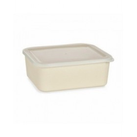 Scatola portaoggetti con coperchio Giallo 17 x 8 x 23,5 cm (6 Unità)