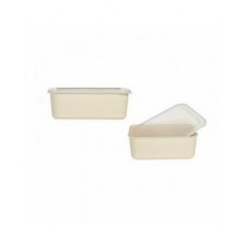Scatola portaoggetti con coperchio Giallo 17 x 8 x 23,5 cm (6 Unità)
