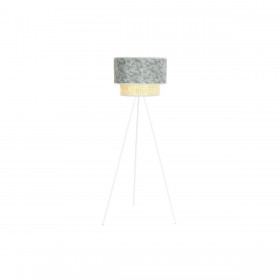 Lampada da Terra DKD Home Decor Metallo Poliestere Bianco Verde 220 V 50 W (40 x 40 x 129 cm)