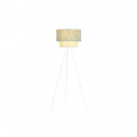 Lampada da Terra DKD Home Decor Metallo Poliestere Bianco Verde 220 V 50 W (40 x 40 x 129 cm)