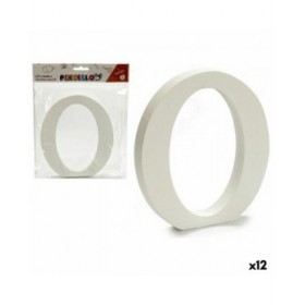 Lettera Pincello O Bianco Legno 1,8 x 21 x 17 cm (12 Unità)