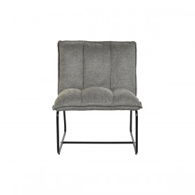 Poltrona DKD Home Decor Nero Grigio Metallo 66 x 71 x 77 cm