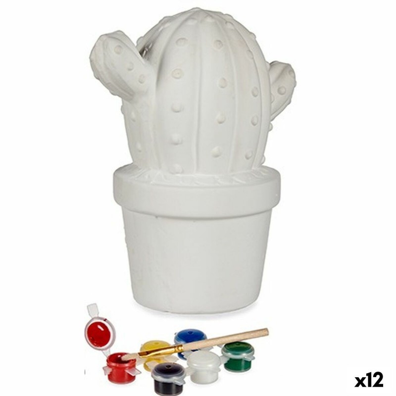 Salvadanaio da Dipingere Pincello BS2075L Cactus 12 x 21 x 17 cm (12 Unità)