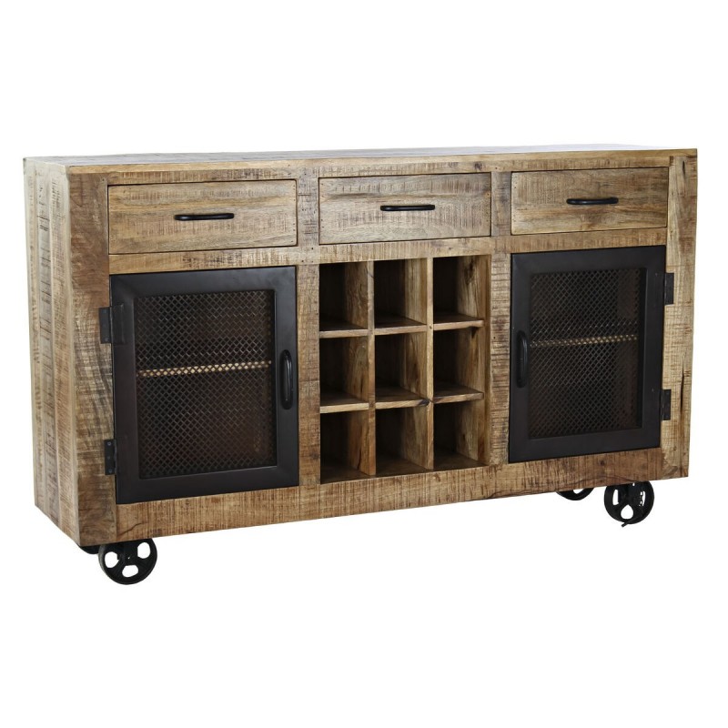 Credenza DKD Home Decor Nero Grigio Metallo Marrone scuro Legno di mango (150 x 43 x 90 cm)
