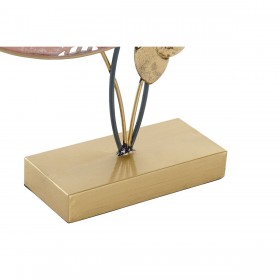 Statua Decorativa DKD Home Decor 39,5 x 8 x 55,5 cm Azzurro Corallo Multicolore Spirali (2 Unità)