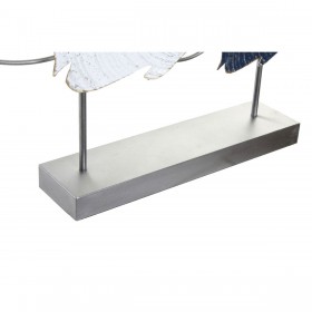 Statua Decorativa DKD Home Decor 63 x 9 x 44 cm Grigio Azzurro Bianco Spirali (2 Unità)