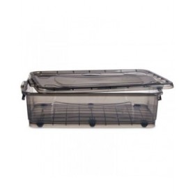 Scatola con Ruote per Organizzare Kipit TP484-2 Antracite Plastica 40 L (6 Unità)