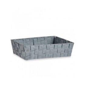 Cestino Multiuso Kipit 79812 Grigio Stoffa 3,8 L 34 x 8,5 x 21 cm (18 Unità)