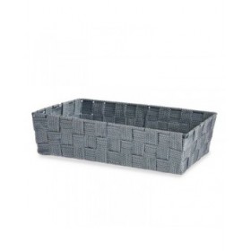 Cestino Multiuso Kipit 79812 Grigio Stoffa 3,8 L 34 x 8,5 x 21 cm (18 Unità)
