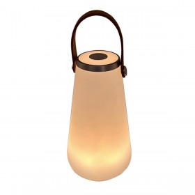 Lampada da tavolo DKD Home Decor Bianco Marrone 13,5 x 13,5 x 23 cm