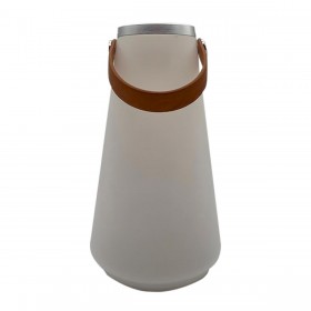 Lampada da tavolo DKD Home Decor Bianco Marrone 13,5 x 13,5 x 23 cm