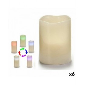 Candela LED Bianco 7,5 x 10 x 7,5 cm (6 Unità)