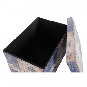 Scatola Multiuso DKD Home Decor 59 x 40 x 40 cm Poliuretano Multicolore Cartone Mediterraneo (2 Unità)