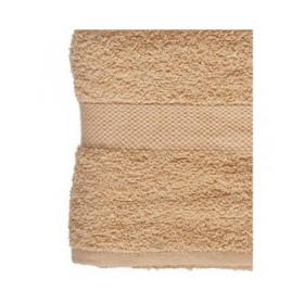 Telo da bagno Berilo 89658 Crema 80 % cotone 20 % Poliestere 70 x 130 cm (3 Unità)