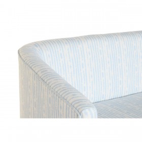 Divano DKD Home Decor Azzurro Bianco Blu cielo Metallo Righe Mediterraneo 130 x 68 x 78 cm