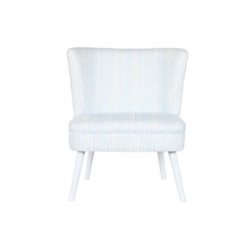 Poltrona DKD Home Decor 73 x 67 x 85 cm Azzurro Legno Bianco