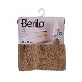 Telo da bagno Berilo 89661 Cammello 80 % cotone 20 % Poliestere 50 x 90 cm (6 Unità)