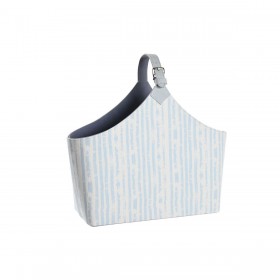 Portariviste DKD Home Decor 49 x 17 x 45 cm Azzurro Bianco Mediterraneo