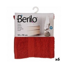 Telo da bagno Berilo 89665 Teja 80 % cotone 20 % Poliestere 50 x 90 cm (6 Unità)