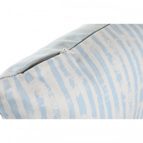 Cuscino DKD Home Decor Righe Azzurro Bianco 45 x 15 x 45 cm Mediterraneo