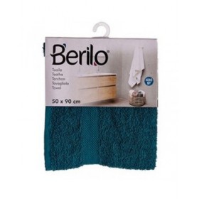 Telo da bagno Berilo 89673 Azzurro 80 % cotone 20 % Poliestere 50 x 90 cm (6 Unità)
