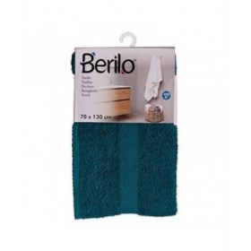 Telo da bagno Berilo 89674 Azzurro 80 % cotone 20 % Poliestere 70 x 130 cm (3 Unità)