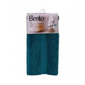 Telo da bagno Berilo 89675 Azzurro 80 % cotone 20 % Poliestere 90 x 150 cm (3 Unità)