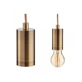 Lampadario Dorato Metallo 60 W 11,5 x 12 x 11,5 cm (6 Unità)