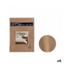 Set di Lenzuola Singolo Marrone (12 Unità)