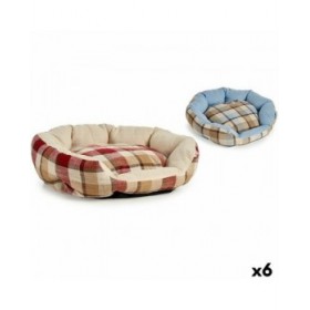 Letto per animali domestici A quadri 48 x 18 x 58 cm (6 Unità)