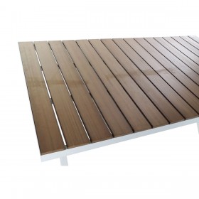 Tavolo da Pranzo DKD Home Decor Esterno Resina Alluminio 200 x 90 x 75 cm