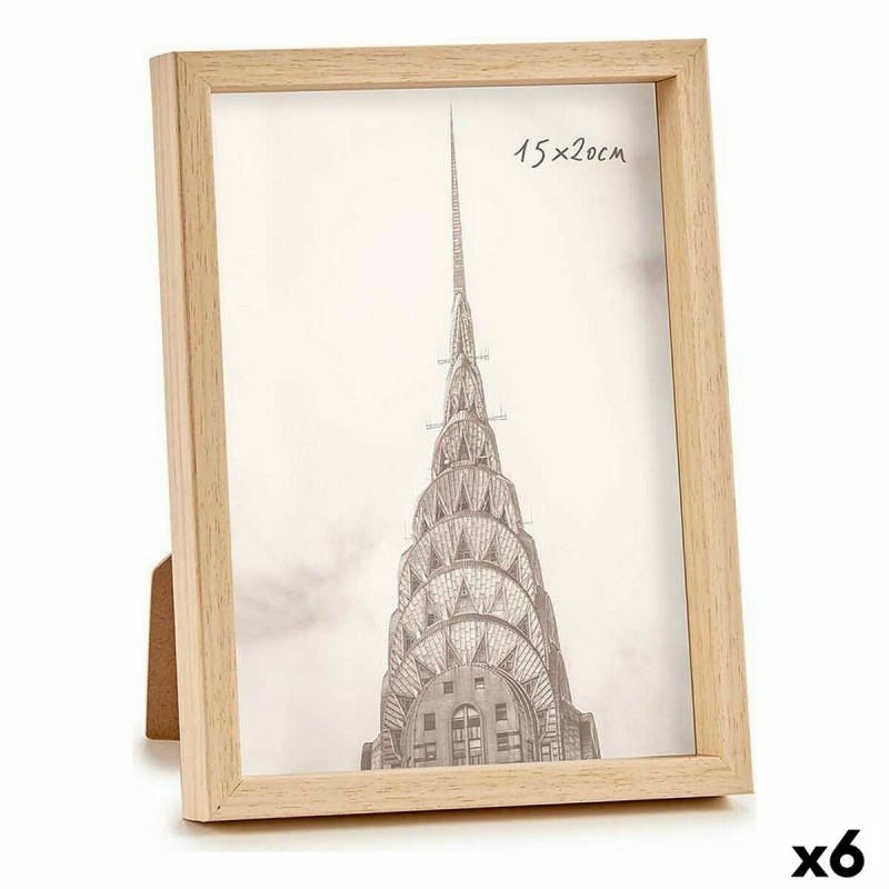 Cornice Portafoto WPC1020ML-3 Marrone Naturale Plastica (6 Unità)