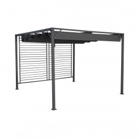Pergola DKD Home Decor Grigio 300 x 300 x 230 cm Acciaio