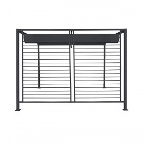 Pergola DKD Home Decor Grigio 300 x 300 x 230 cm Acciaio