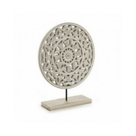 Statua Decorativa Mandala Bianco 30 x 36 x 7 cm (6 Unità)