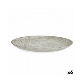 Centrotavola Spirale Bianco Legno MDF 34,5 x 3 x 34,5 cm (6 Unità)