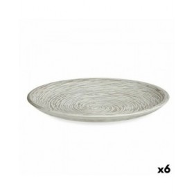 Piatto Decorativo Bianco Spirale Ø 29 cm (6 Unità)